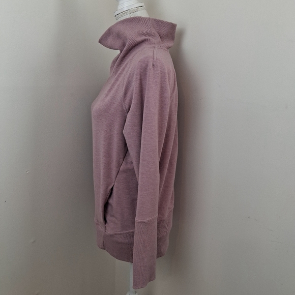 Lululemon High Lines Pullover Sweatshirt Heathered Vintage Mauve Size 6 - Picture 6 of 8